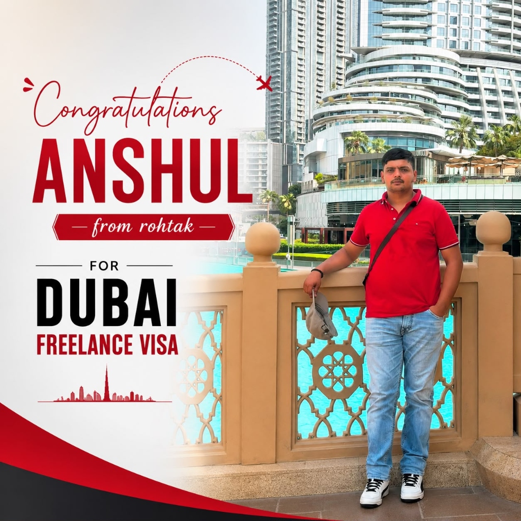 Anshul (Rohtak) - Dubai Freelance Visa Approved